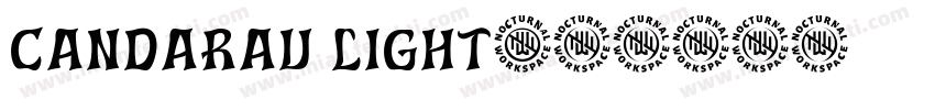 Candarav light字体转换